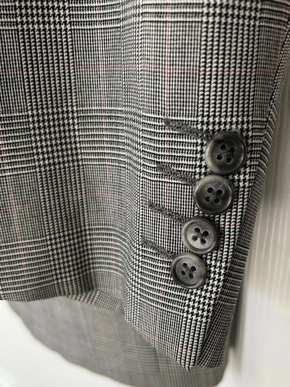 Jack Victor Montreal for Nordstrom 44L Sport Coat Wool Cashmere Houndstooth
